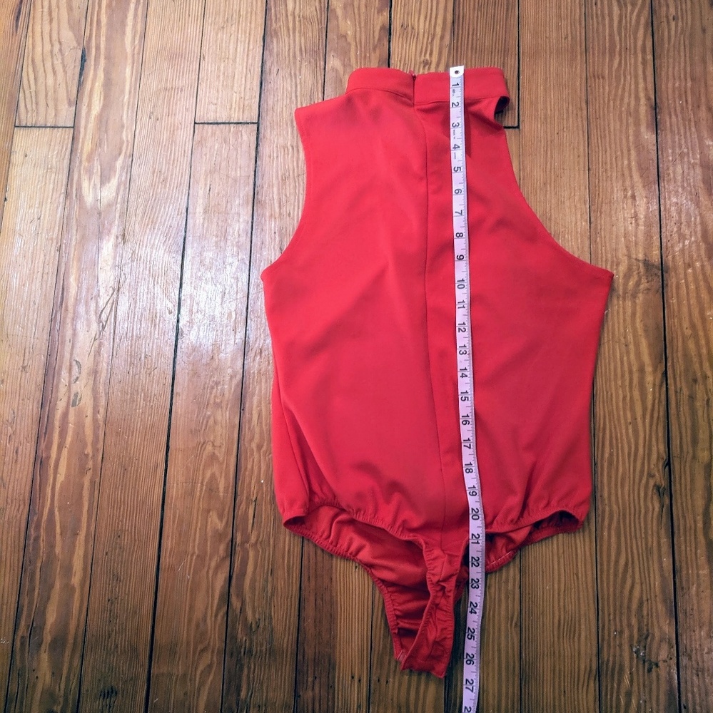 Missguided Asymmetric Cutout Leotard Bodysuit thon - Picture 4 of 5